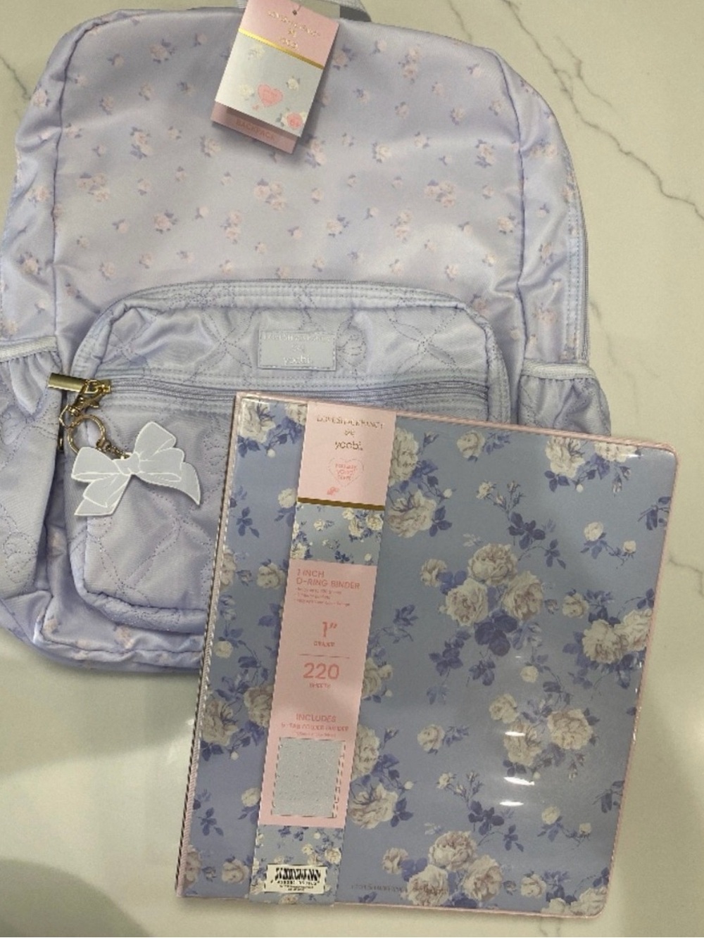 LOVESHACK fancy blue pattern backpack !